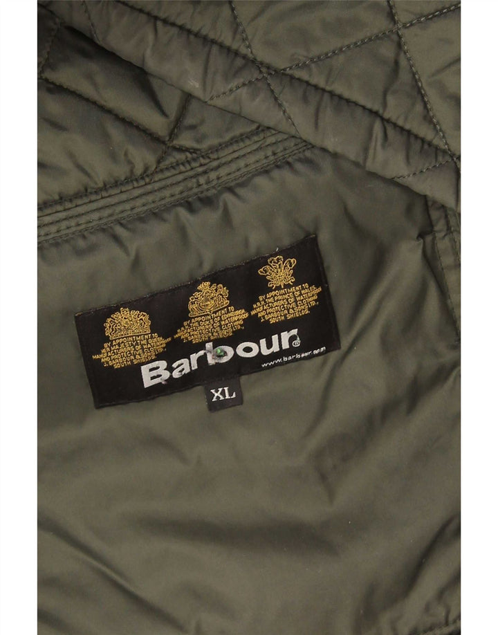Jaqueta acolchoada masculina Barbour UK 42 XL verde