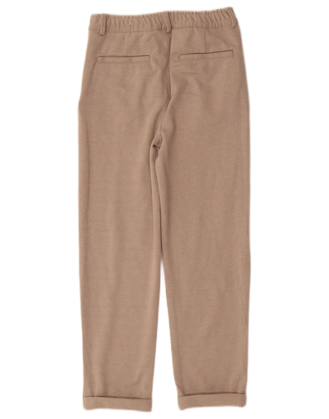 Calças Chino Zara Boys Pegged 9-10 Anos W26 L23 Poliéster Bege