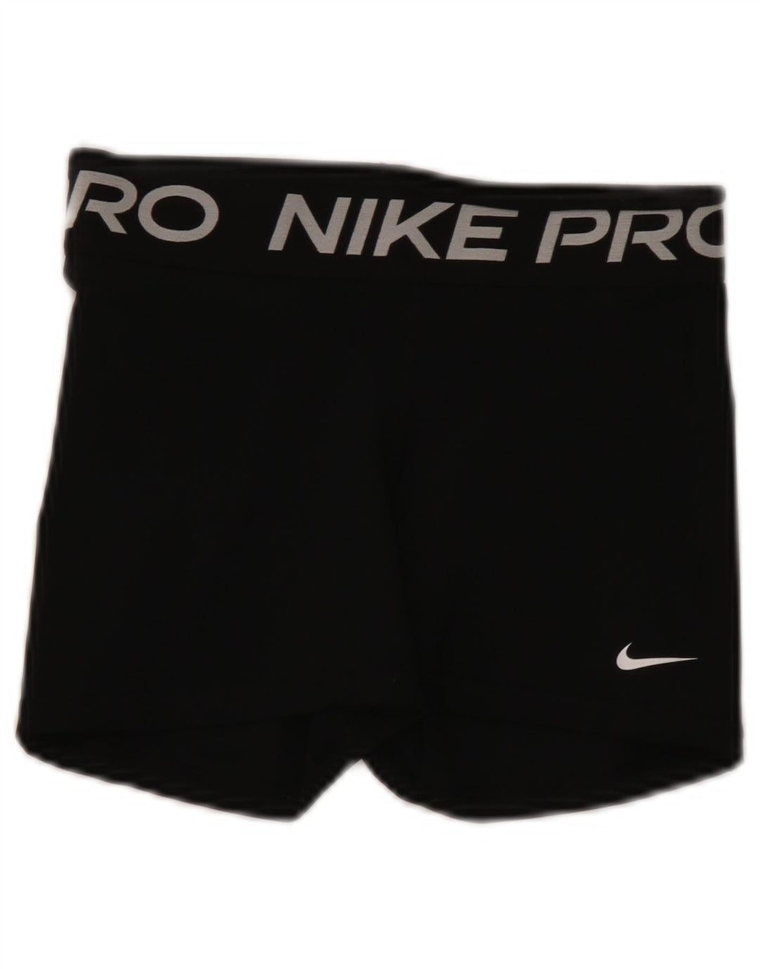 Shorts esportivos gráficos femininos Nike Dri Fit UK 8 pequenos poliéster preto