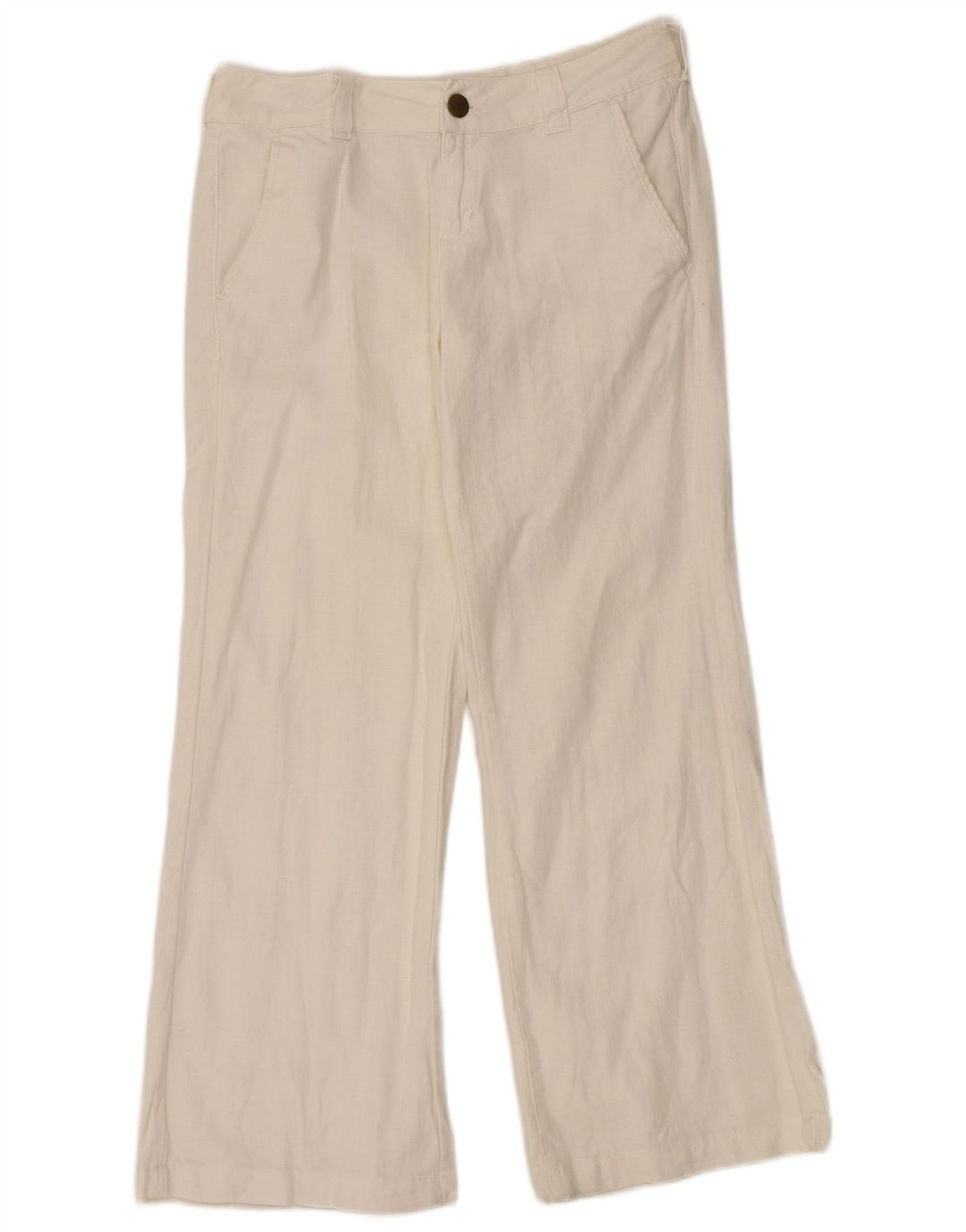 Calça casual feminina Bristol Bootcut LEE W29 L33 algodão branco