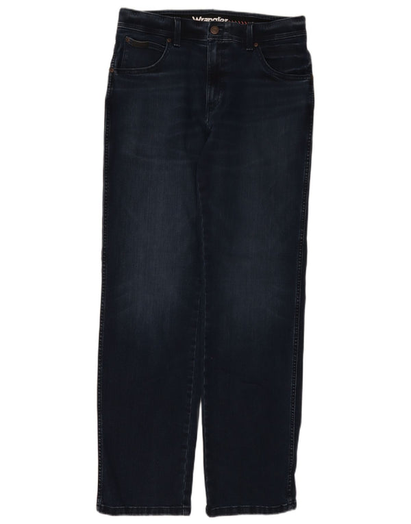 Wrangler Masculino Texas Straight Jeans W32 L32 Azul Marinho Algodão