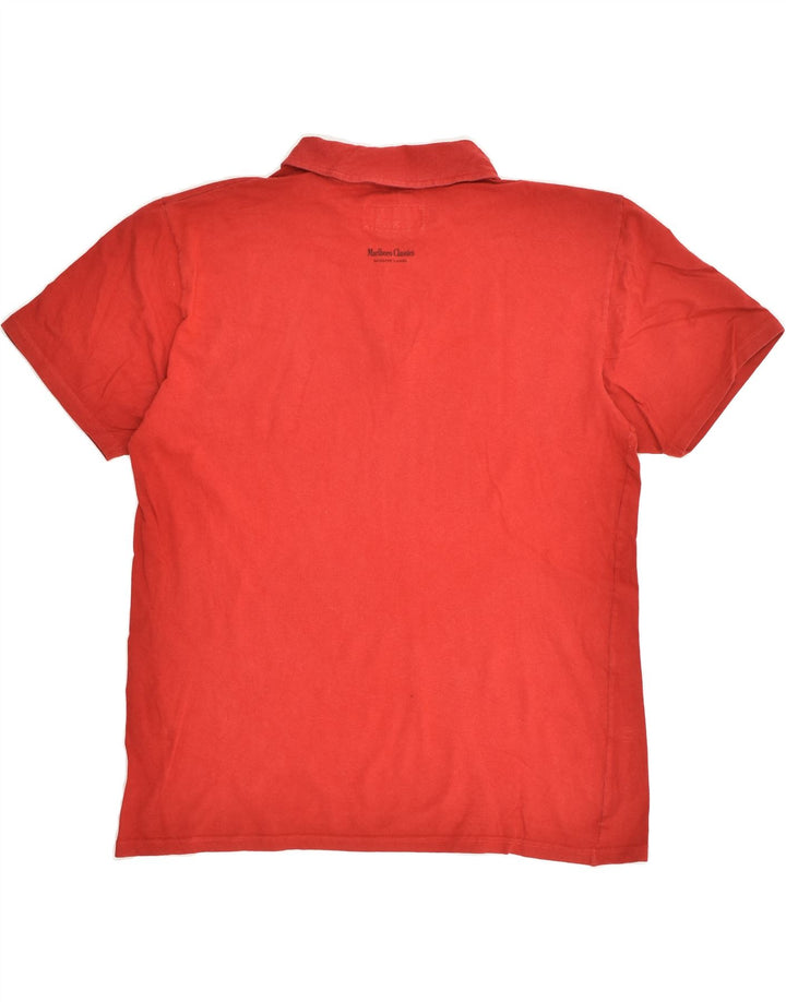 MARLBORO CLASSICS Mens Polo Shirt XL Red Cotton | Vintage Marlboro Classics | Thrift | Second-Hand Marlboro Classics | Used Clothing | Messina Hembry 