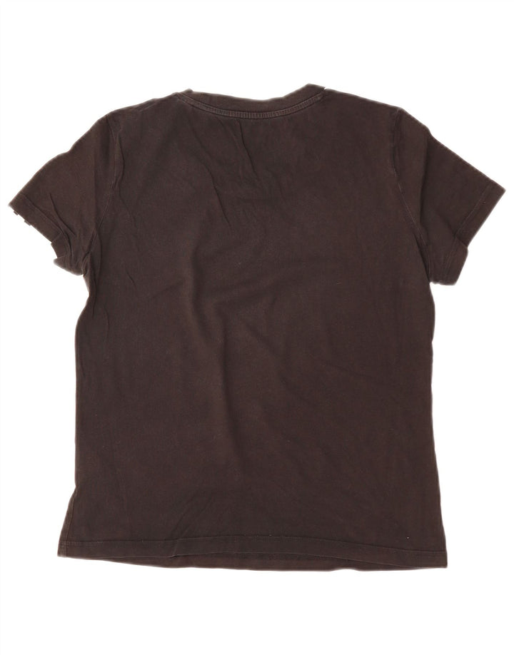 Camiseta feminina ADIDAS UK 12/14 médio algodão preto