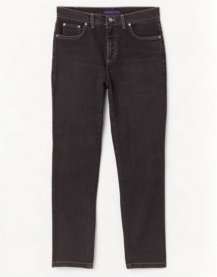 Trussardi Jeans Feminino Reto W26 L28 Cinza Algodão