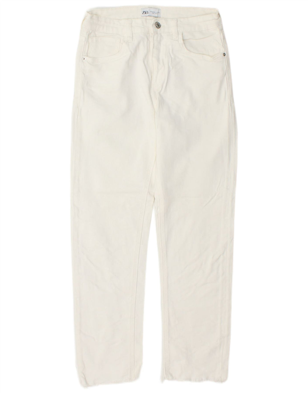 ZARA Jeans retos femininos EU 36 XS W26 L26 Branco