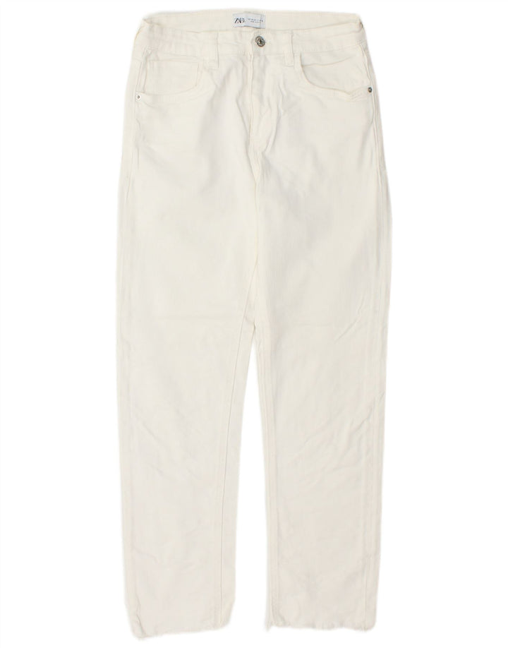 ZARA Jeans retos femininos EU 36 XS W26 L26 Branco