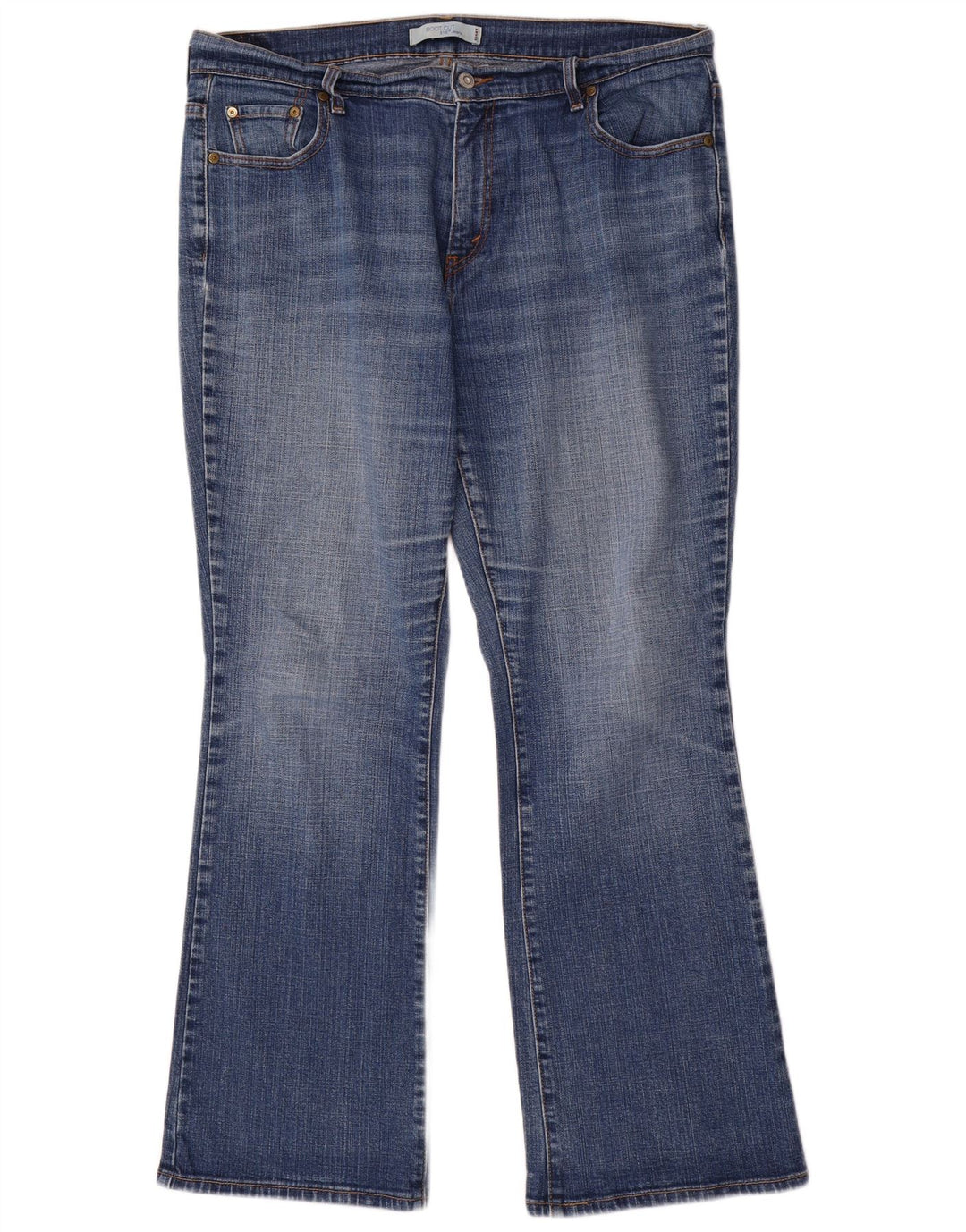 Levi's feminino 515 bootcut jeans US 16 2XL W36 L31 algodão azul