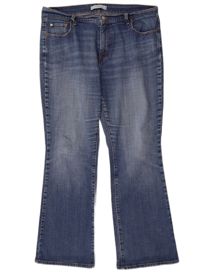 Levi's feminino 515 bootcut jeans US 16 2XL W36 L31 algodão azul