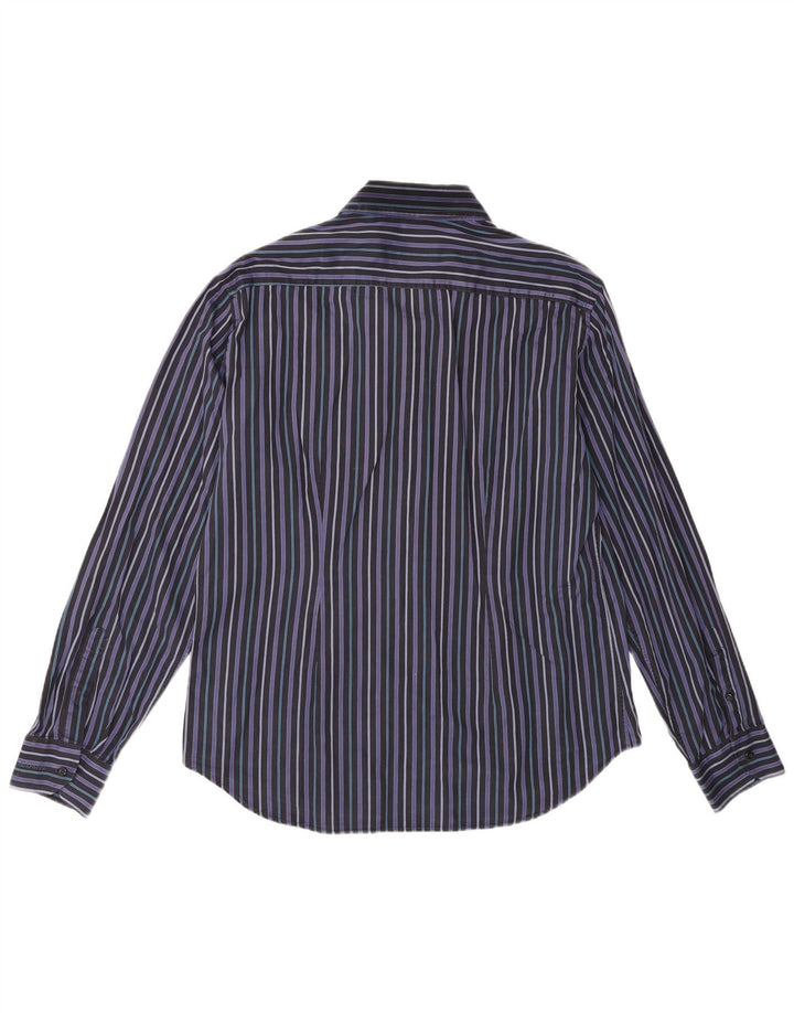 Camisa masculina Roccobarocco média listrada multicolorida
