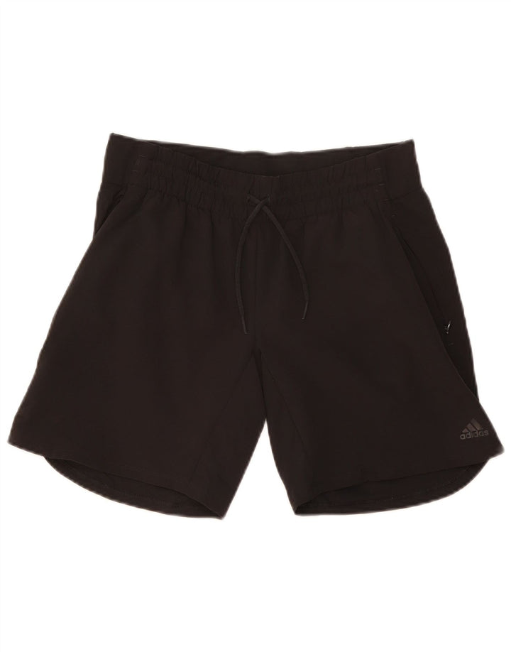 Adidas Womens Climalite Sport Shorts UK 10 Pequeno Poliéster Preto