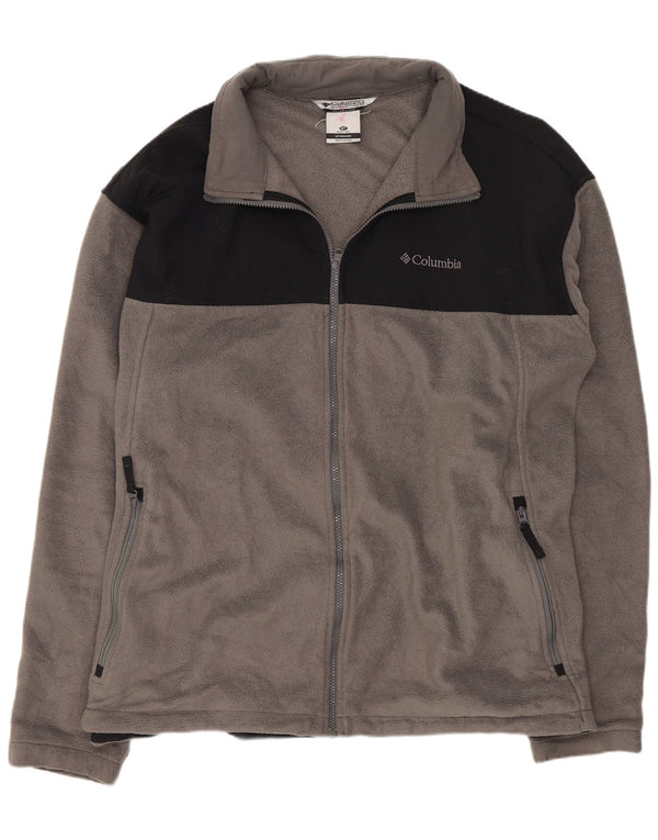 Jaqueta de lã masculina Columbia UK 46 3XL cinza colorblock poliéster
