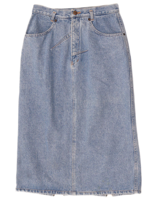 Saia jeans feminina Revanche W26 pequena azul