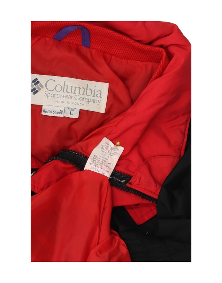 Columbia Mens Bugaboo Bomber Jacket UK 40 Grande Preto Colourblock Nylon