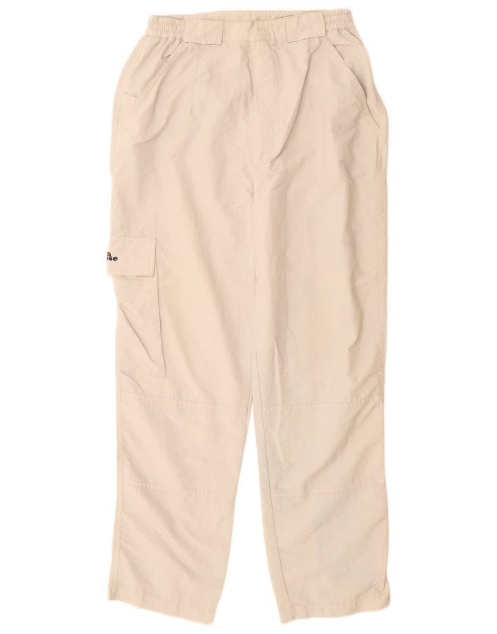 Calça cargo reta masculina Ellesse média W30 L30 bege poliamida