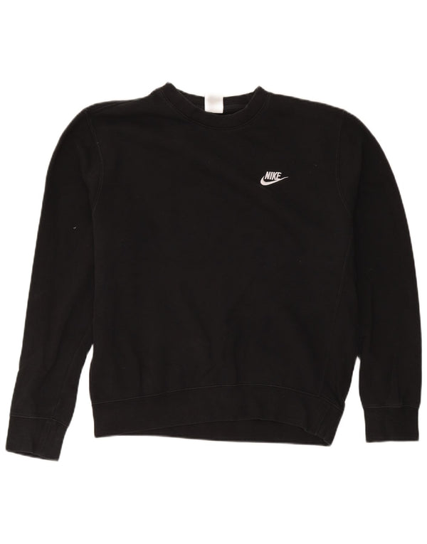 Nike masculino moletom jumper médio algodão preto
