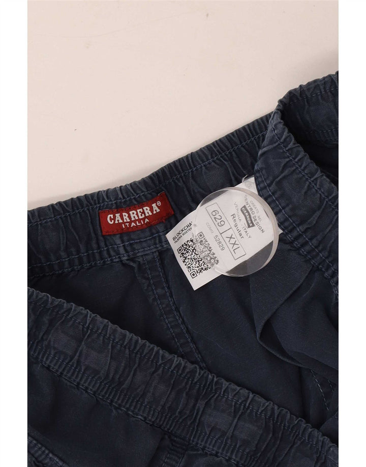 Carrera Masculino 629 Cargo Shorts 2XL W42 Azul Marinho Algodão