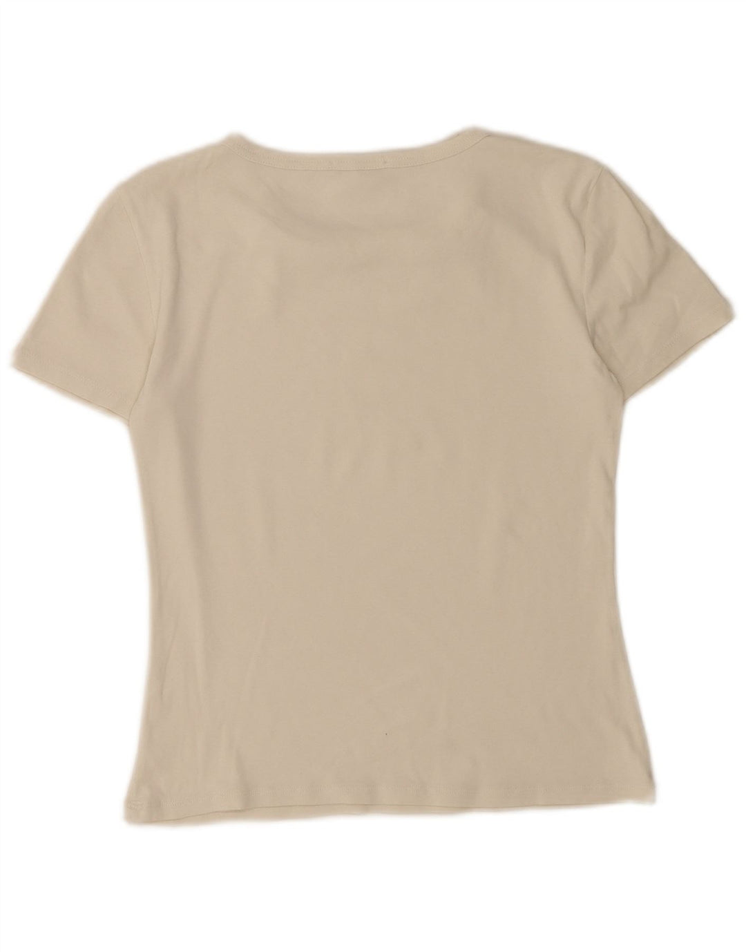 Camiseta feminina Zara UK 12 médio branco