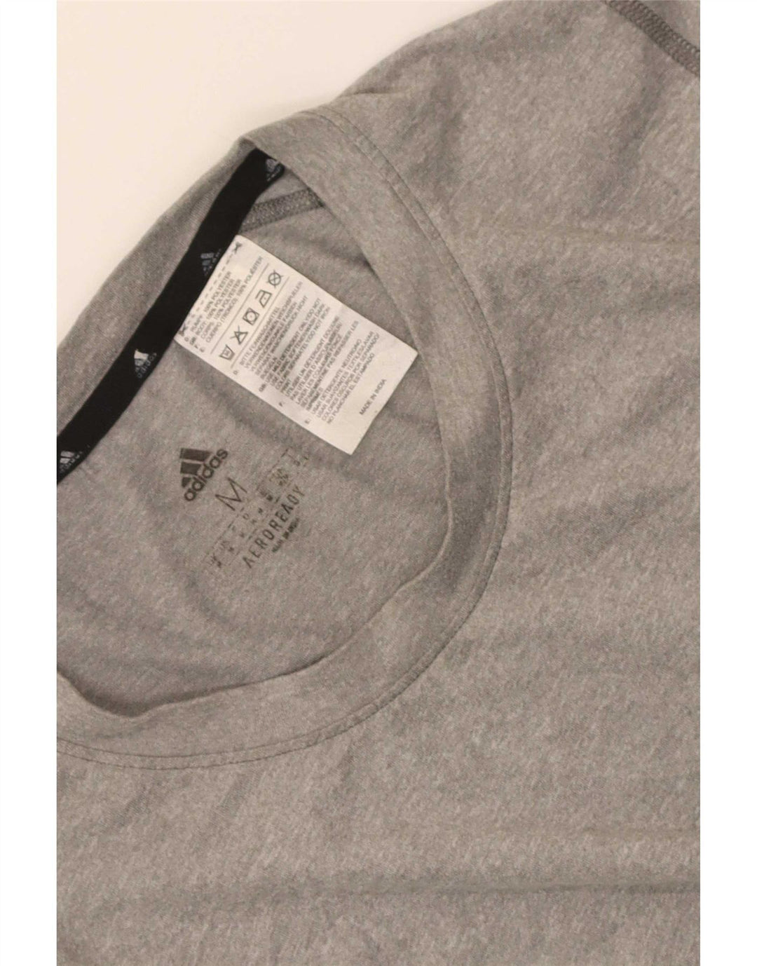 Camiseta Adidas Masculina Aeroready Graphic Top Cinza Médio Poliéster