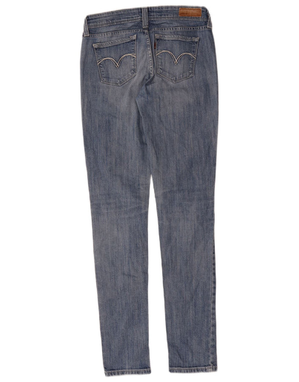 Calça jeans feminina Levi's Demi Curve cintura baixa skinny US 5 médio W27 L32 azul