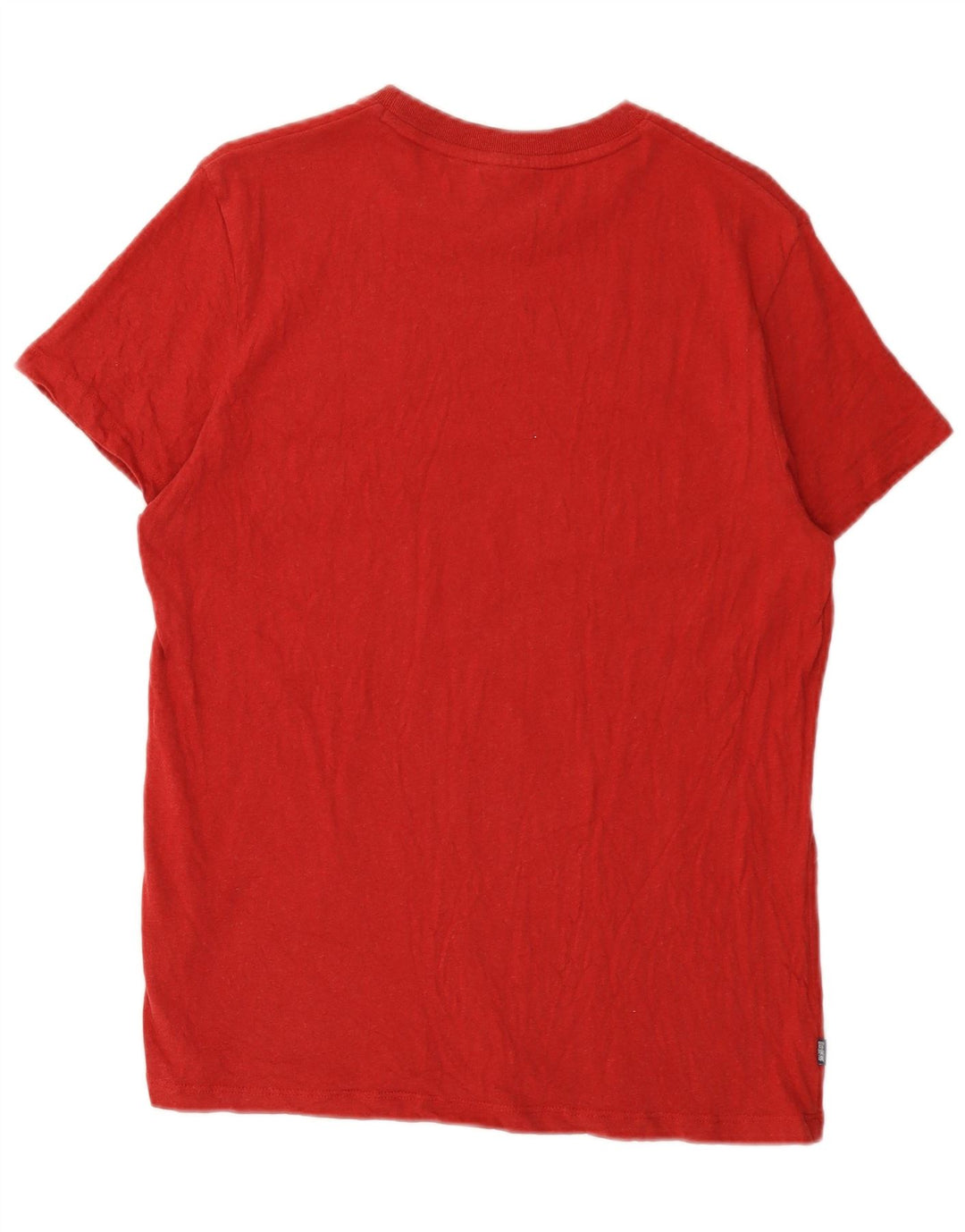 Camiseta feminina Superdry Top grande algodão vermelho
