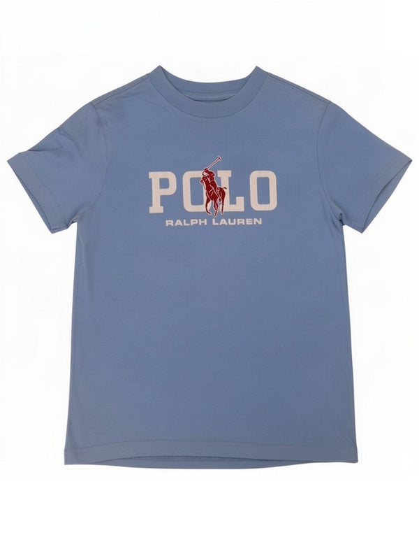 Polo Ralph Lauren Boys Graphic T-Shirt Top 6-7 Years Blue
