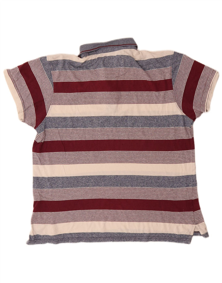 Camisa polo masculina Pierre Cardin Regular Fit grande listrada multicolorida