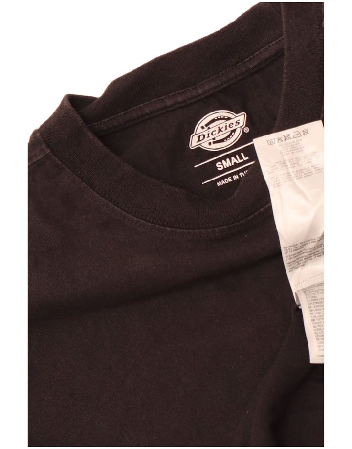 Camiseta masculina Dickies top pequeno algodão preto