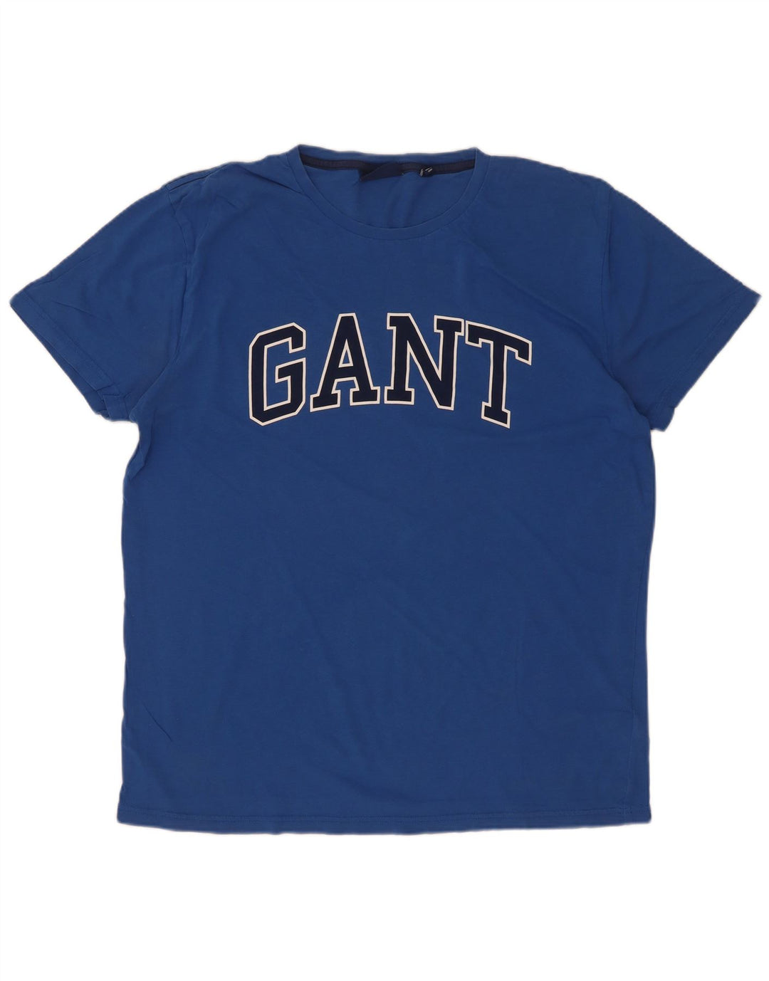 Gant Camiseta masculina gráfica Top grande algodão azul