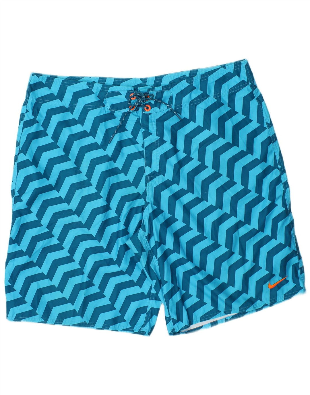 Calções de banho masculinos ADIDAS XL azul geométrico poliéster