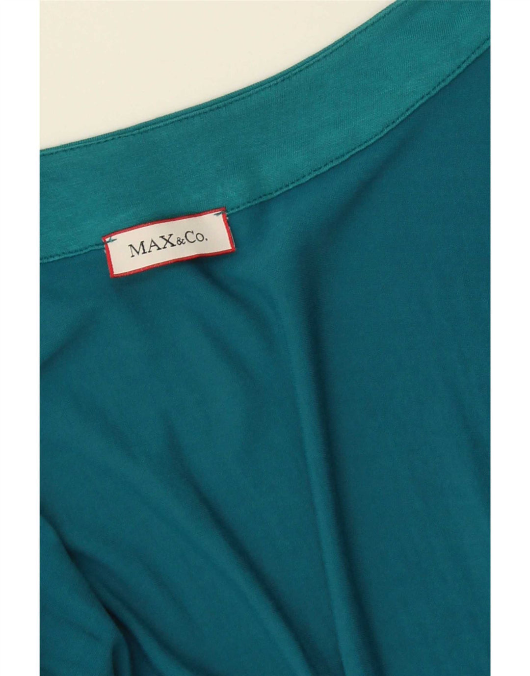 Vestido feminino sem mangas linha A Max & Co. Reino Unido 14 azul médio