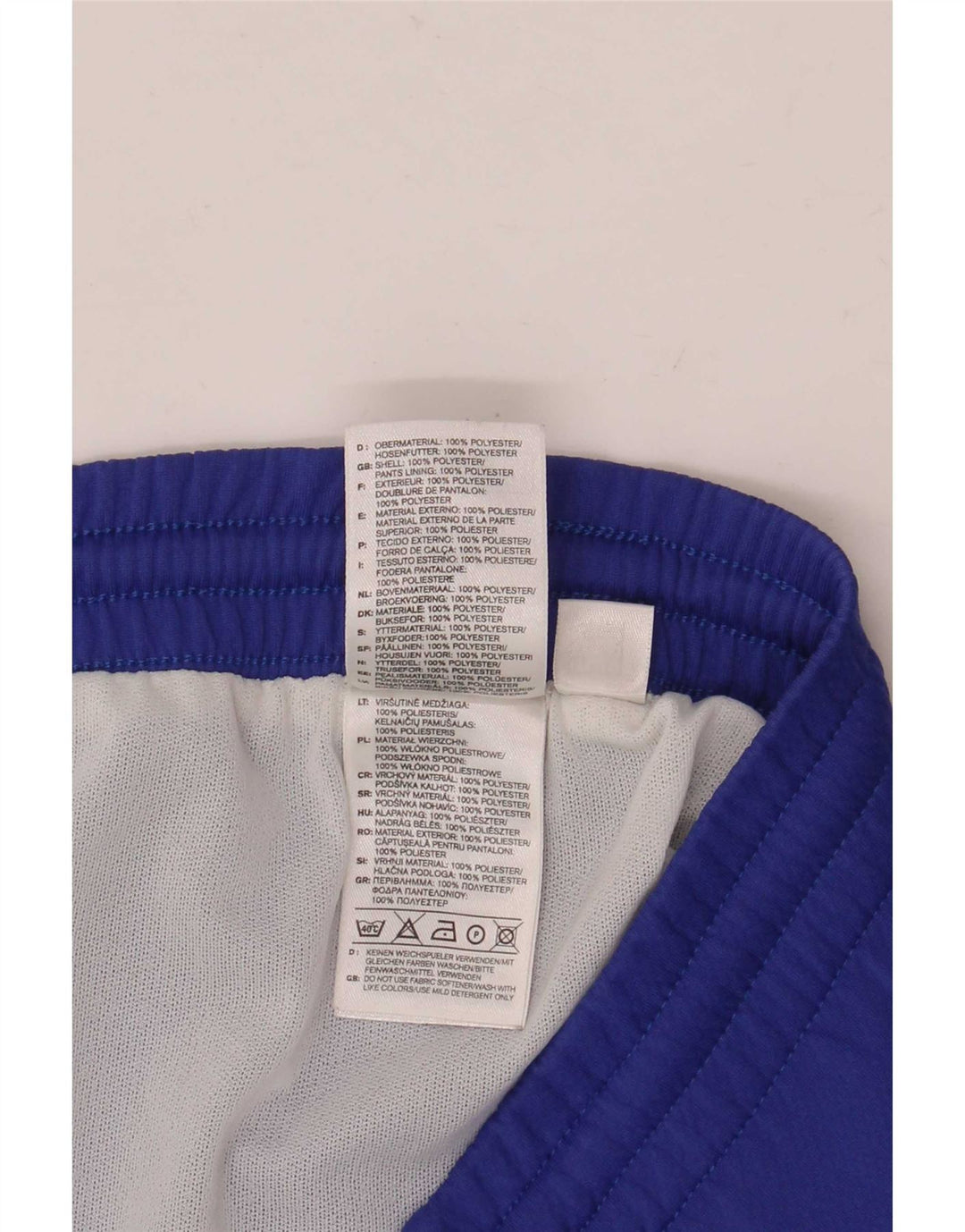 Shorts esportivos masculinos Adidas XL azul poliéster