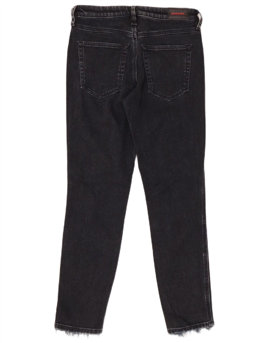 DIESEL Babhila feminino regular fit slim skinny jeans W27 L27 algodão preto