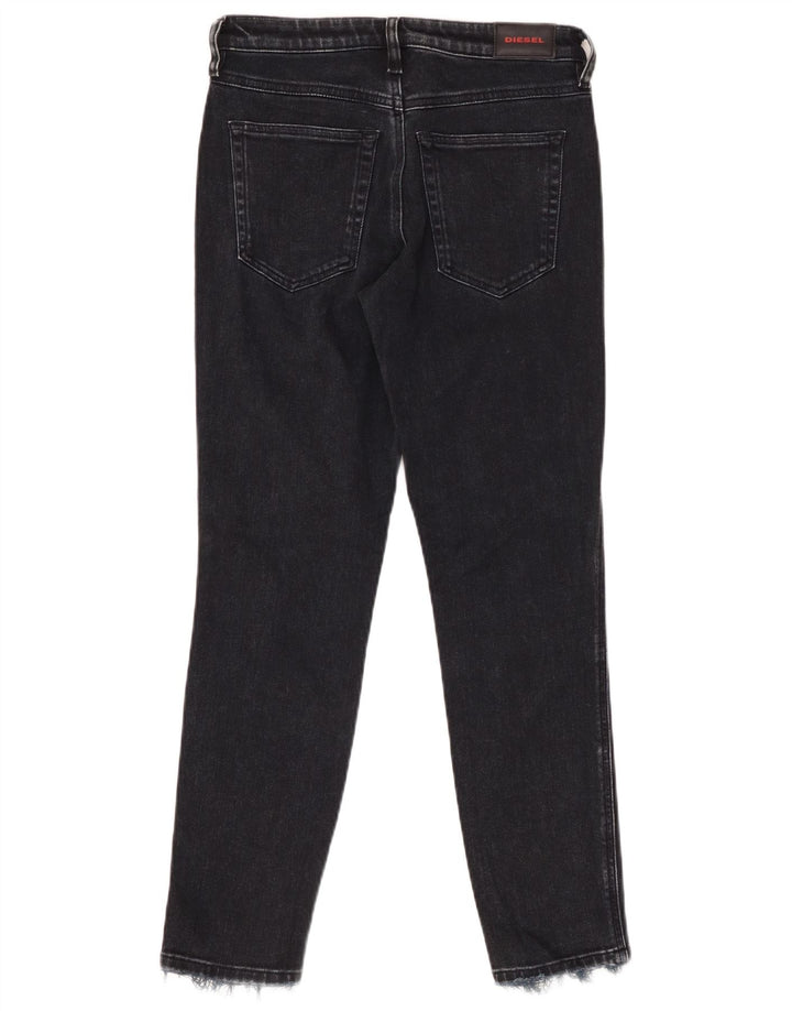 DIESEL Babhila feminino regular fit slim skinny jeans W27 L27 algodão preto
