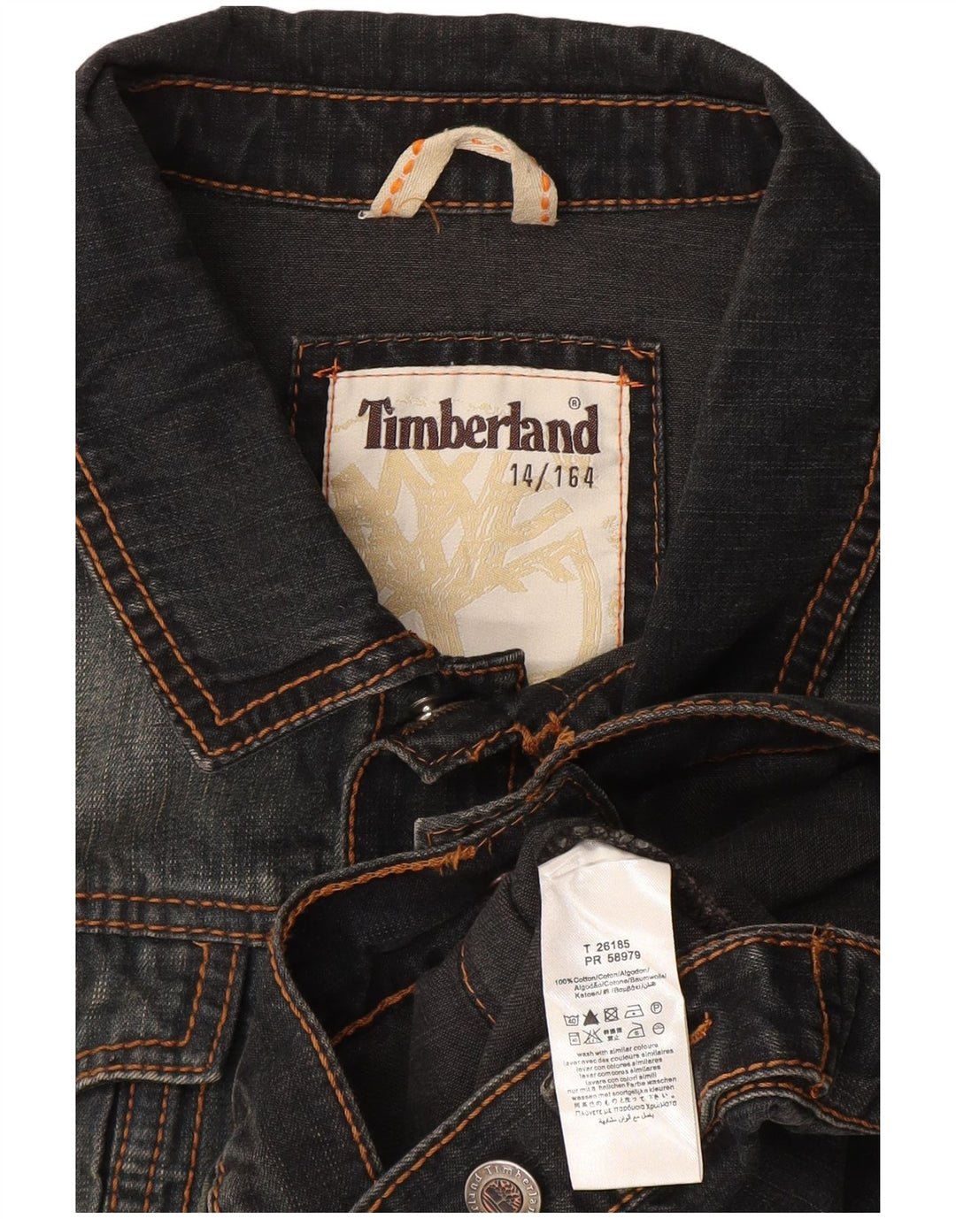 Jaqueta jeans TIMBERLAND meninos 13-14 anos cinza algodão