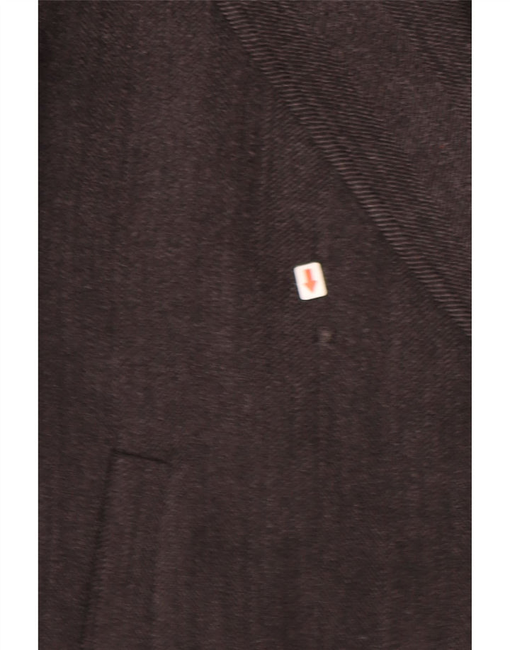 Sobretudo masculino GEOX UK 46 3XL lã espinha de peixe cinza