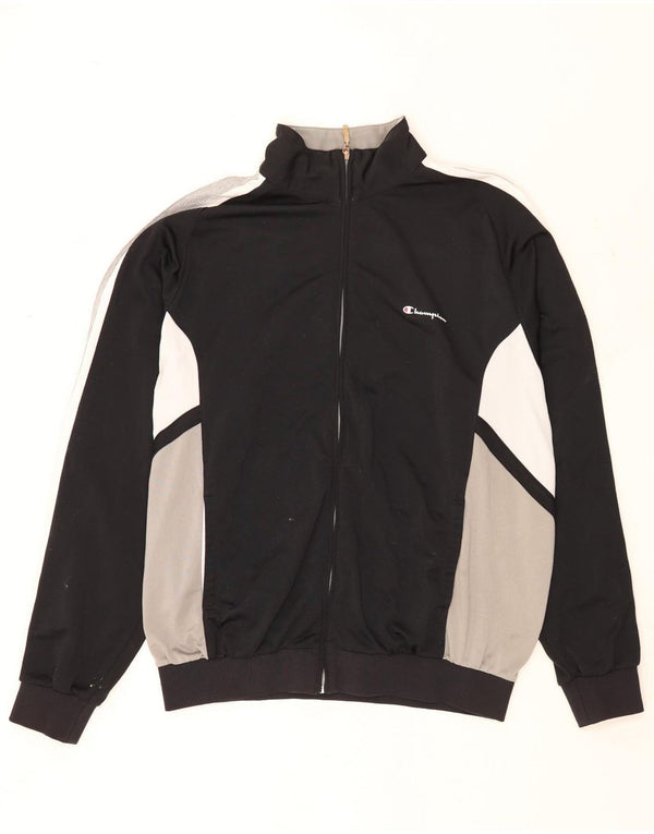 Champion Mens Treino Top Jacket 2XL Preto Colourblock Poliéster