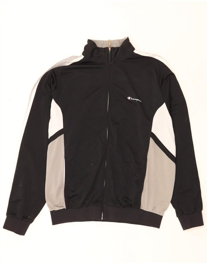 Champion Mens Treino Top Jacket 2XL Preto Colourblock Poliéster