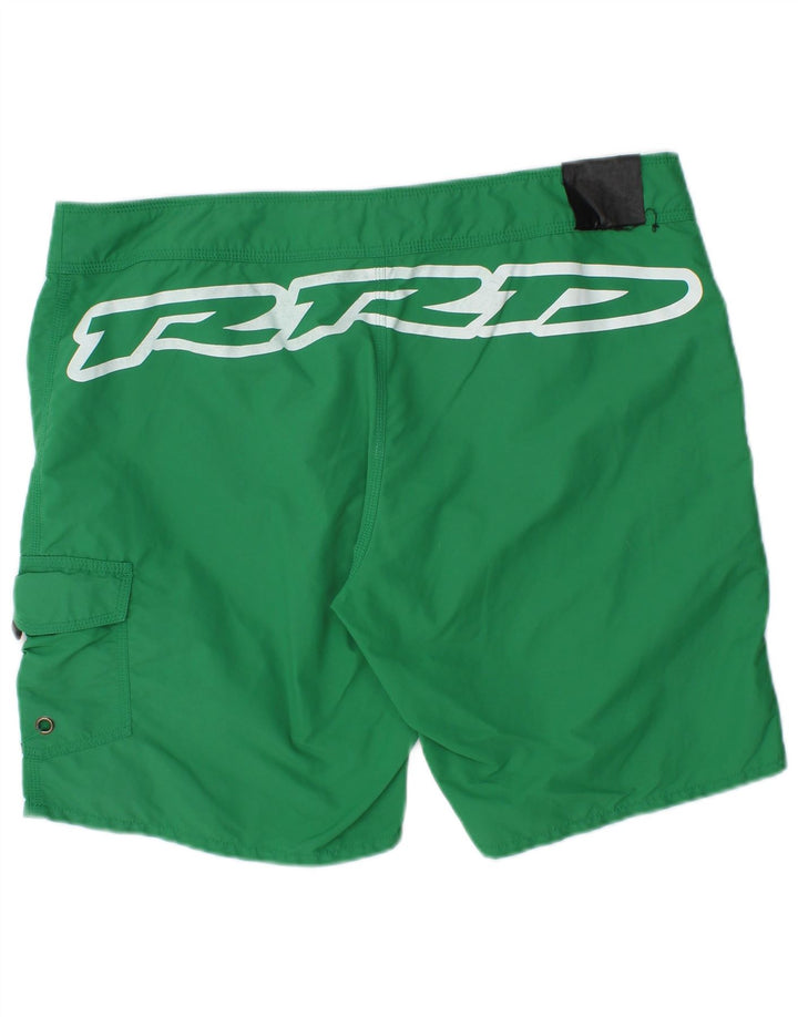 Shorts de natação masculino RRD gráfico grande verde