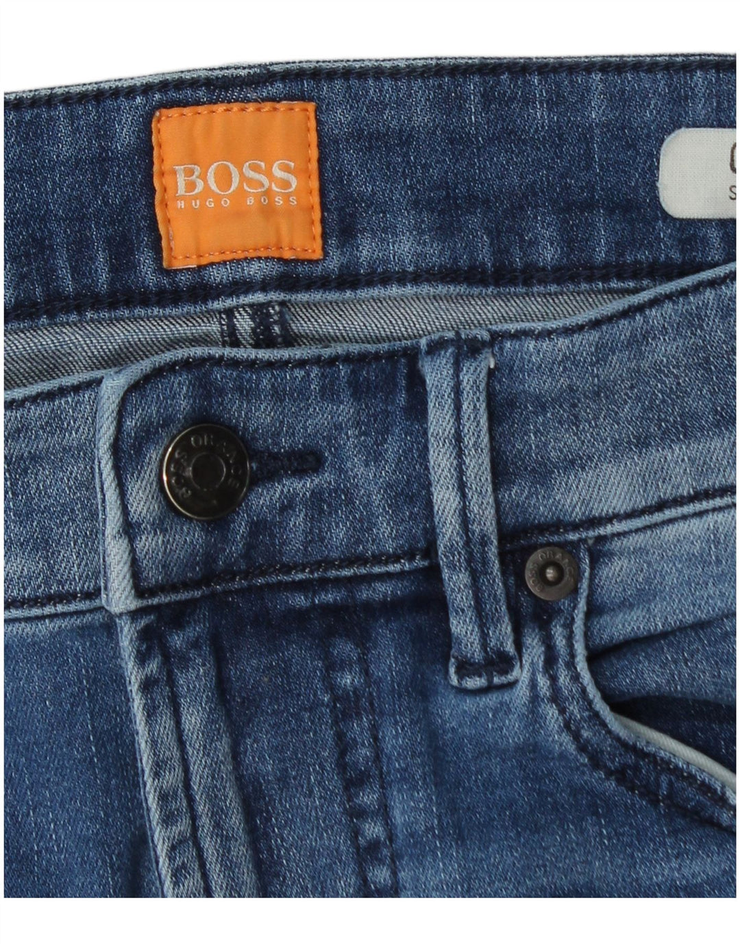 Hugo Boss Mens Skinny Jeans W33 L36 Azul Algodão