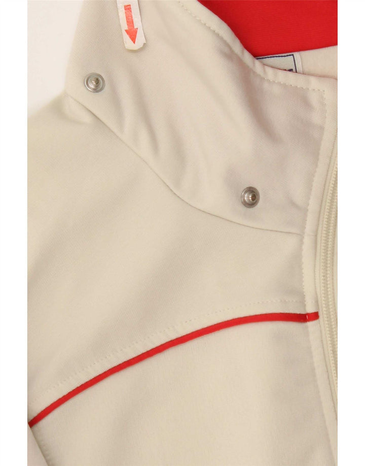 Asics Mens Tracksuit Top Jacket Médio Bege Colourblock Poliéster