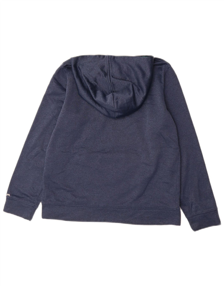 UNDER ARMOUR Meninas moletom com capuz solto 11-12 anos grande azul marinho