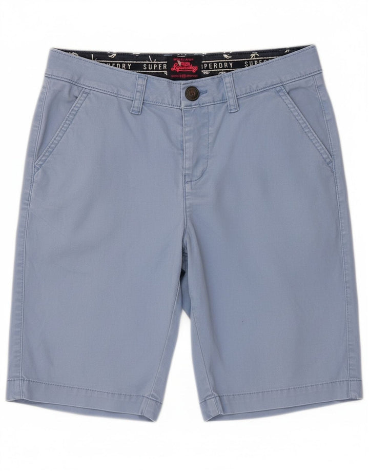 Shorts Chino Masculino Superdry XS W30 Azul Algodão