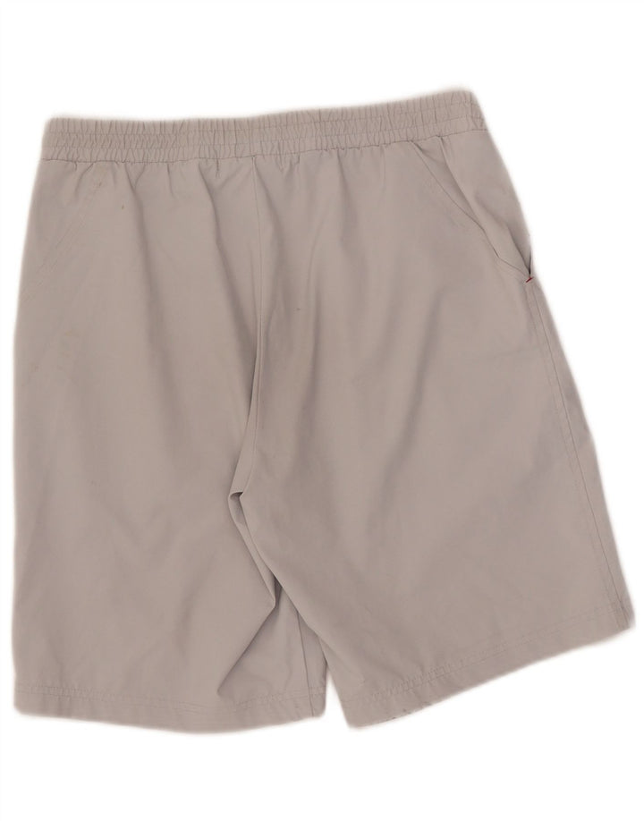 Shorts esportivos masculinos Kappa pequeno poliéster cinza