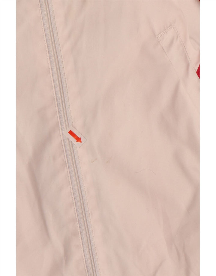 KAPPA Mens Treino Top Jacket Pequeno Poliéster Colorblock Branco
