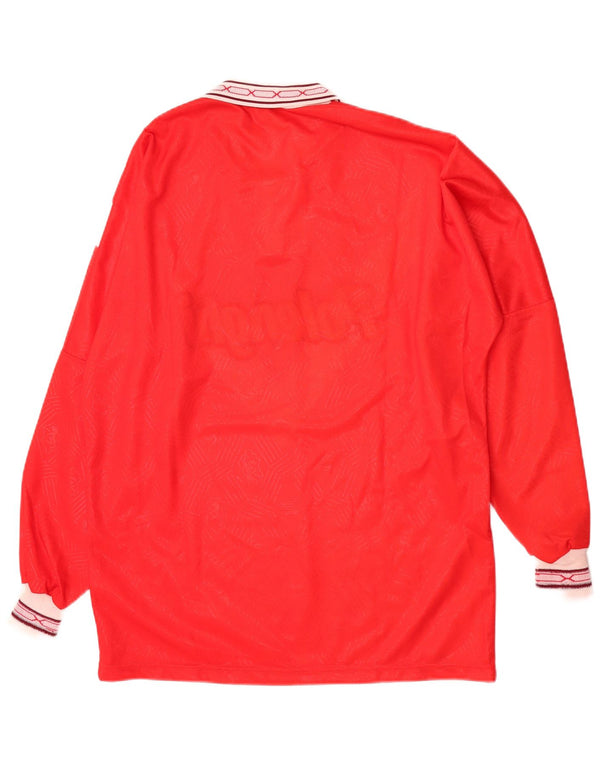 Brescia Calcio Masculino 1995-1996 Terceira camisa gráfica Top XL vermelho esportivo