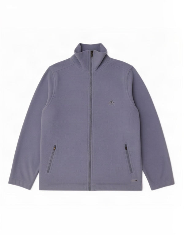 Jaqueta de lã feminina Adidas UK 18 XL azul poliéster