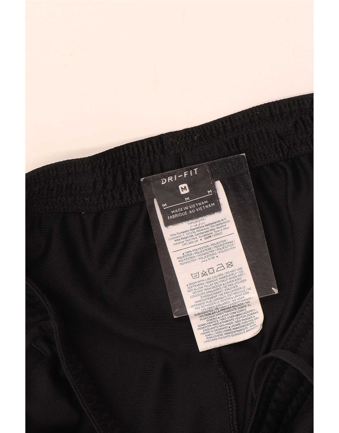Calça de treino feminina Nike Dri Fit UK 14 poliéster preto médio