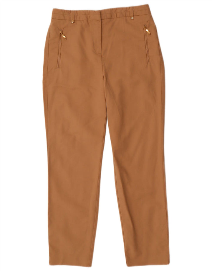 Calça feminina cortada slim PER UNA W28 L25 bege