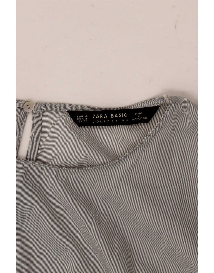 Blusa feminina Zara UK 14 cinza médio