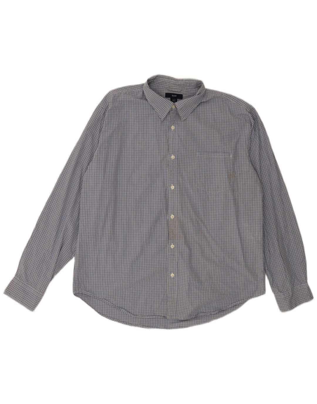 Camisa masculina Gap XL azul xadrez algodão